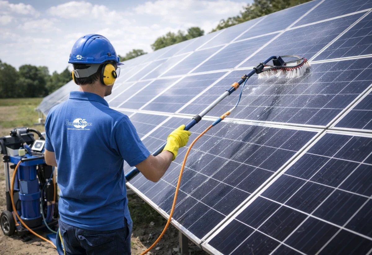 Solaranlagen Reinigung - Gebäudereinigung München